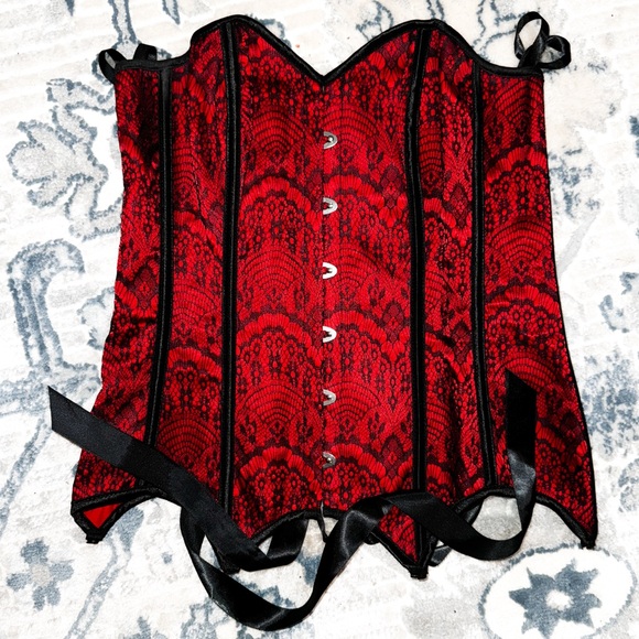 Red Adore Me Corset - Picture 1 of 3